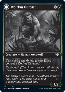 Wolfkin Outcast // Wedding Crasher [Innistrad: Double Feature] MTG Single Magic: The Gathering  | Multizone: Comics And Games