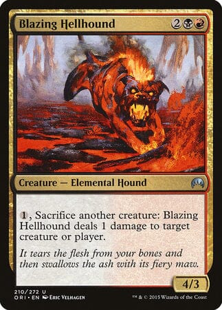 Blazing Hellhound [Magic Origins] MTG Single Magic: The Gathering  | Multizone: Comics And Games