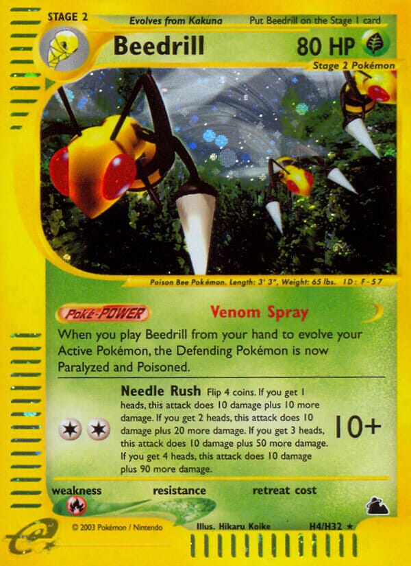 Beedrill (H4/H32) [Skyridge] Pokemon Single Pokémon  | Multizone: Comics And Games