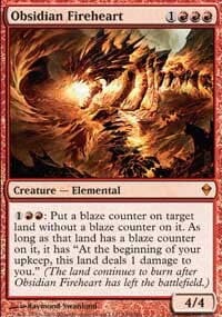 Obsidian Fireheart [Zendikar] MTG Single Magic: The Gathering  | Multizone: Comics And Games