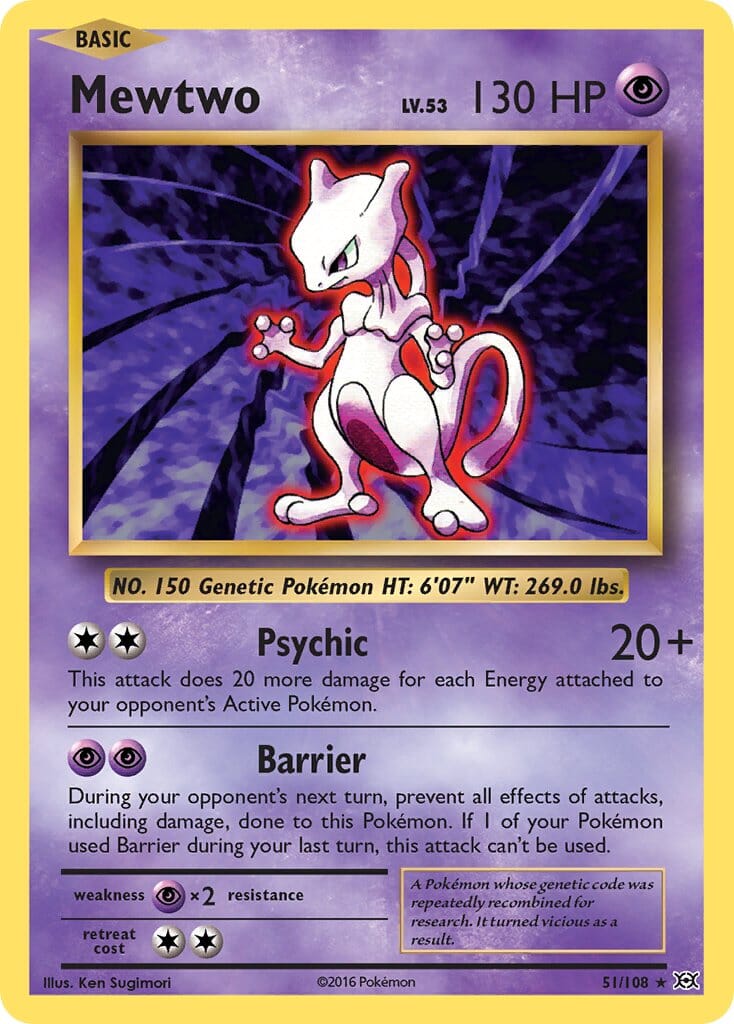 Mewtwo (51/108) (Theme Deck Exclusive) [XY: Evolutions] Pokemon Single Pokémon  | Multizone: Comics And Games