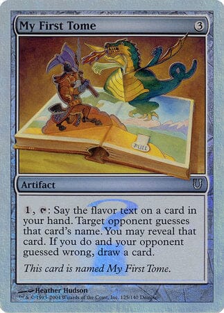 My First Tome (Alternate Foil) [Unhinged] MTG Single Magic: The Gathering  | Multizone: Comics And Games
