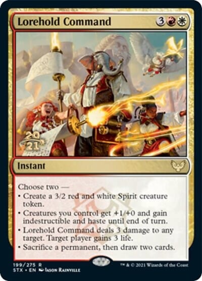 Lorehold Command [Strixhaven: School of Mages Prerelease Promos] MTG Single Magic: The Gathering  | Multizone: Comics And Games