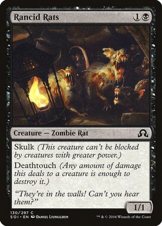 Rancid Rats [Shadows over Innistrad] MTG Single Magic: The Gathering  | Multizone: Comics And Games