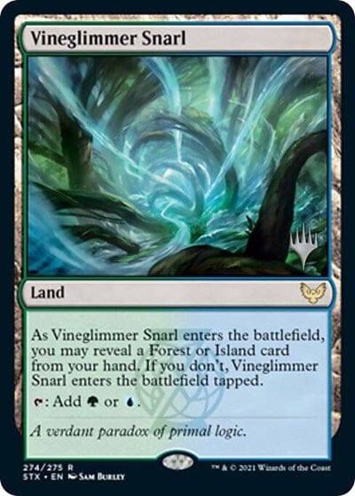 Vineglimmer Snarl (Promo Pack) [Strixhaven: School of Mages Promos] MTG Single Magic: The Gathering  | Multizone: Comics And Games