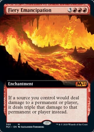 Fiery Emancipation (Extended Art) [Core Set 2021] MTG Single Magic: The Gathering  | Multizone: Comics And Games