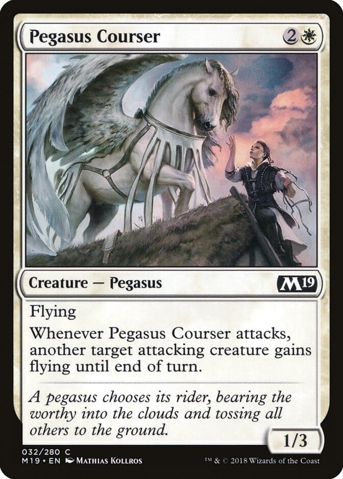 Pegasus Courser [Core Set 2019] MTG Single Magic: The Gathering  | Multizone: Comics And Games