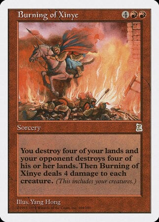 Burning of Xinye [Portal Three Kingdoms] MTG Single Magic: The Gathering  | Multizone: Comics And Games