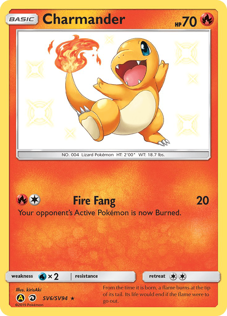 Charmander (SV6/SV94) [Sun & Moon: Hidden Fates - Shiny Vault] Pokemon Single Pokémon  | Multizone: Comics And Games