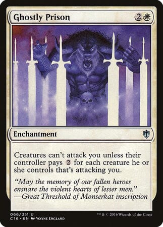 Ghostly Prison [Commander 2016] MTG Single Magic: The Gathering  | Multizone: Comics And Games