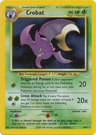 Crobat (4/64) [Neo Revelation Unlimited] Pokemon Single Pokémon  | Multizone: Comics And Games