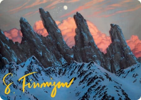 Mountain (275) Art Card (Gold-Stamped Signature) [Dungeons & Dragons: Adventures in the Forgotten Realms Art Series] MTG Single Magic: The Gathering  | Multizone: Comics And Games