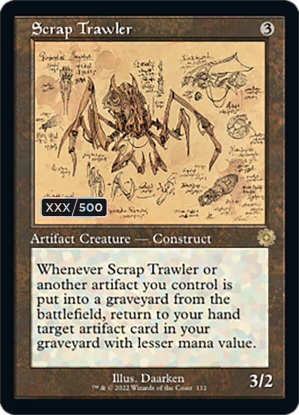 Scrap Trawler (Retro Schematic) (Serial Numbered) [The Brothers' War Retro Artifacts] MTG Single Magic: The Gathering  | Multizone: Comics And Games