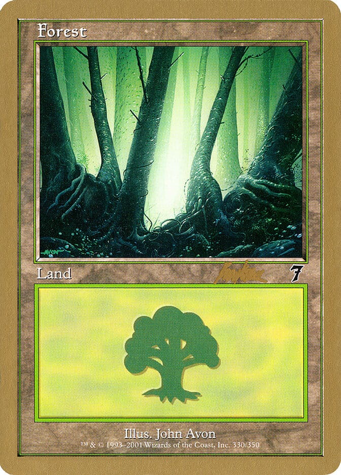 Forest (bk330) (Brian Kibler) [World Championship Decks 2002] MTG Single Magic: The Gathering  | Multizone: Comics And Games