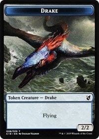 Drake // Human Double-sided Token [Commander 2019 Tokens] MTG Single Magic: The Gathering  | Multizone: Comics And Games