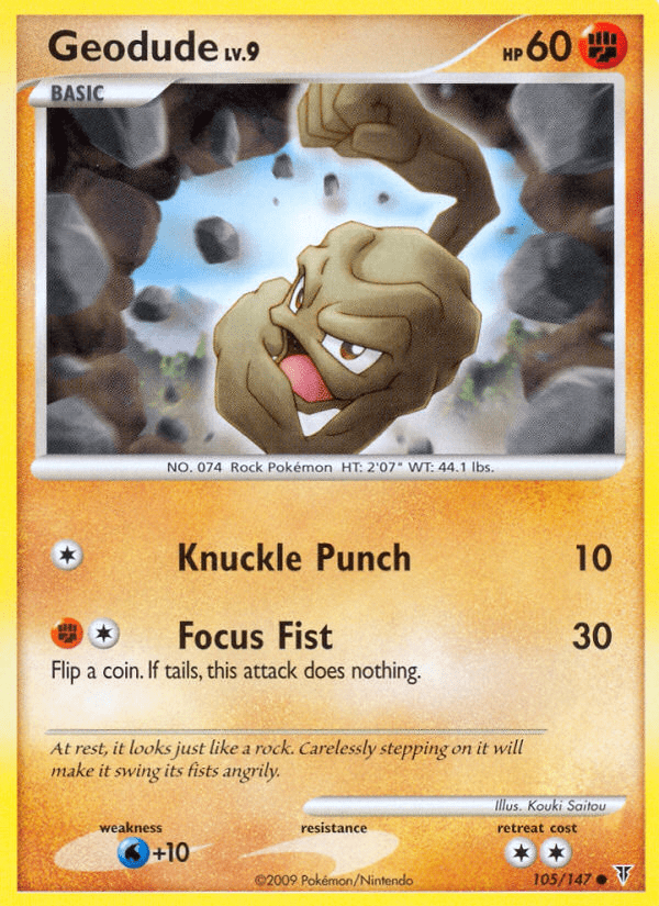 Geodude (105/147) [Platinum: Supreme Victors] Pokemon Single Pokémon  | Multizone: Comics And Games