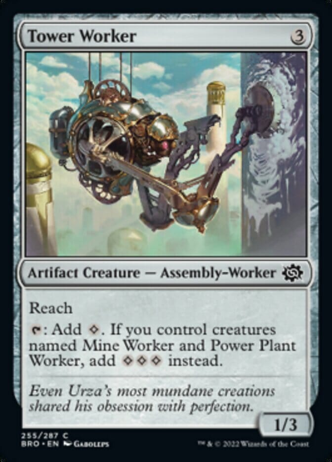 Tower Worker [The Brothers' War] MTG Single Magic: The Gathering  | Multizone: Comics And Games