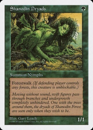 Shanodin Dryads [Fifth Edition] MTG Single Magic: The Gathering  | Multizone: Comics And Games