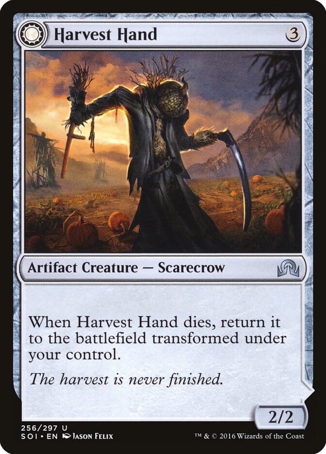 Harvest Hand // Scrounged Scythe [Shadows over Innistrad] MTG Single Magic: The Gathering  | Multizone: Comics And Games