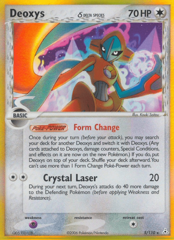 Deoxys (5/110) (Delta Species) [EX: Holon Phantoms] Pokemon Single Pokémon  | Multizone: Comics And Games