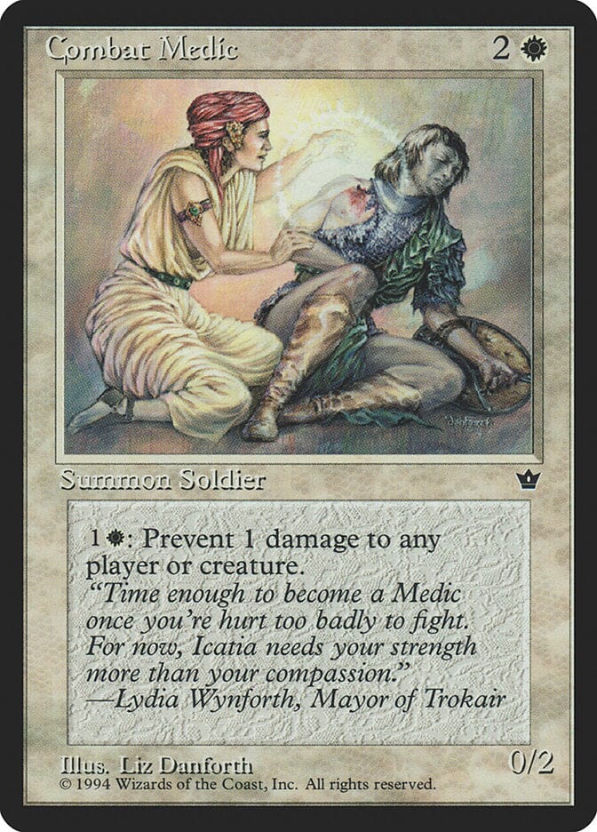 Combat Medic (Liz Danforth) [Fallen Empires] MTG Single Magic: The Gathering  | Multizone: Comics And Games