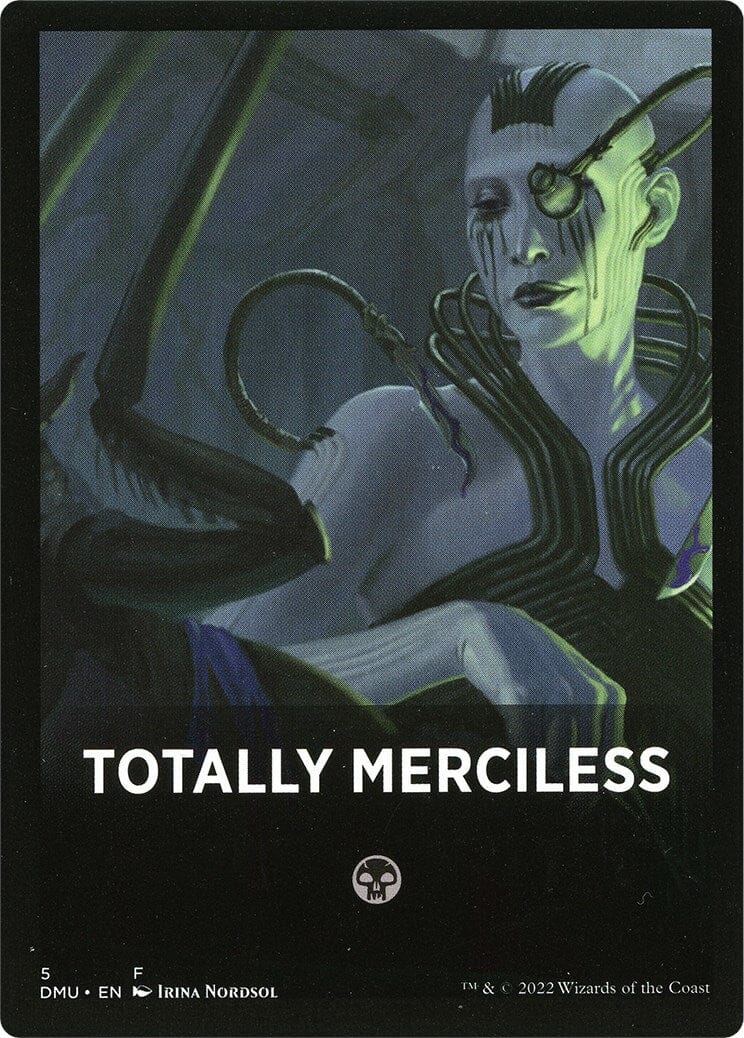 Totally Merciless Theme Card [Dominaria United Tokens] MTG Single Magic: The Gathering  | Multizone: Comics And Games