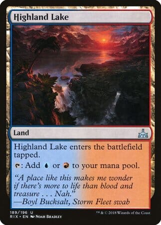 Highland Lake [Rivals of Ixalan] MTG Single Magic: The Gathering  | Multizone: Comics And Games