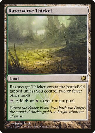 Razorverge Thicket [Scars of Mirrodin] MTG Single Magic: The Gathering  | Multizone: Comics And Games