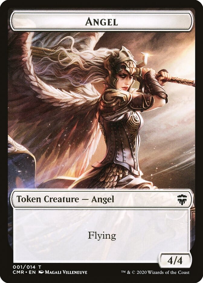 Angel // Spirit Token [Commander Legends Tokens] MTG Single Magic: The Gathering  | Multizone: Comics And Games