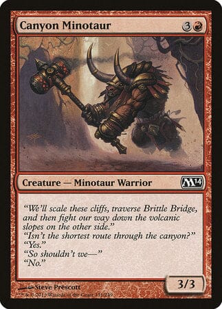 Canyon Minotaur [Magic 2014] MTG Single Magic: The Gathering  | Multizone: Comics And Games