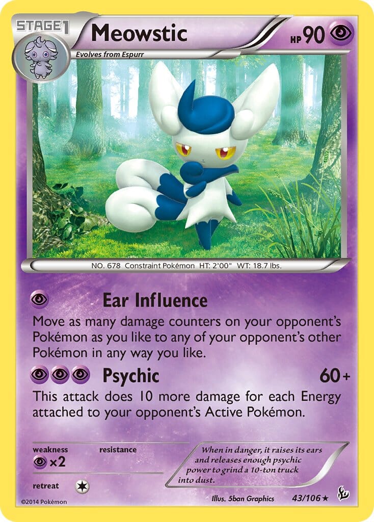 Meowstic (43/106) (Theme Deck Exclusive) [XY: Flashfire] Pokemon Single Pokémon  | Multizone: Comics And Games