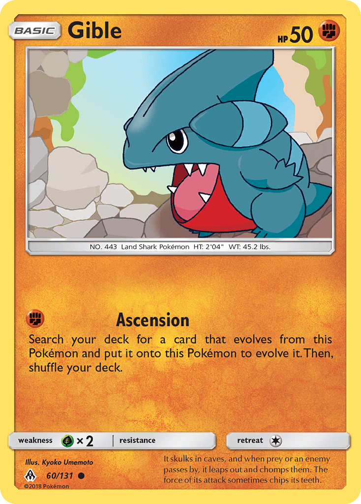 Gible (60/131) [Sun & Moon: Forbidden Light] Pokemon Single Pokémon  | Multizone: Comics And Games