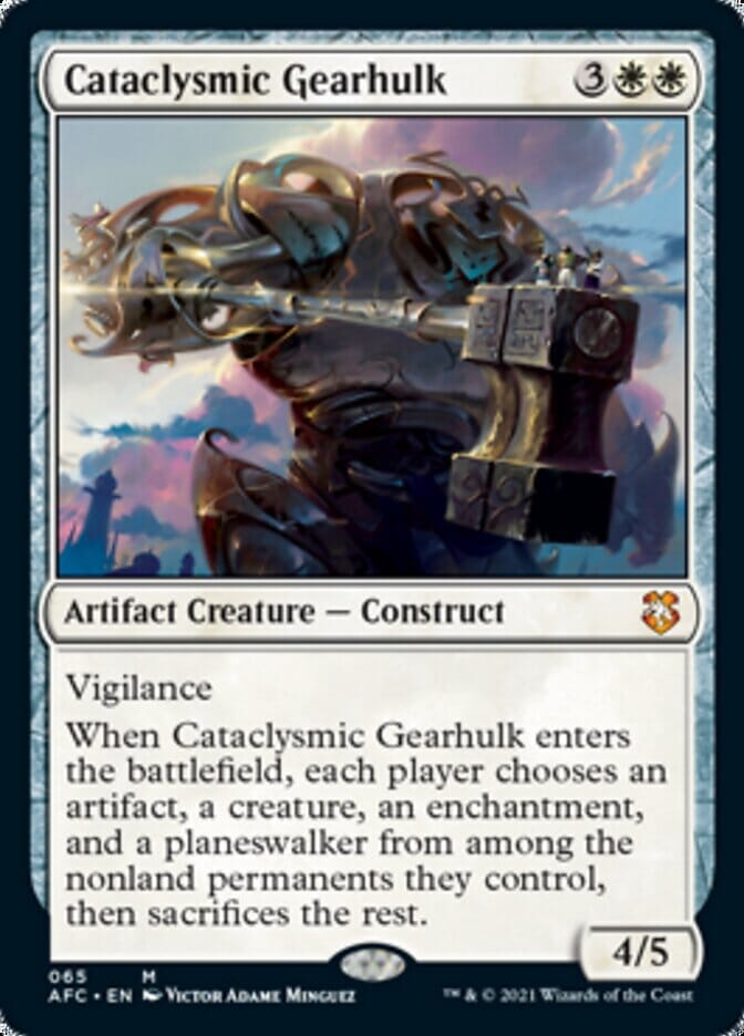 Cataclysmic Gearhulk [Dungeons & Dragons: Adventures in the Forgotten Realms Commander] MTG Single Magic: The Gathering  | Multizone: Comics And Games