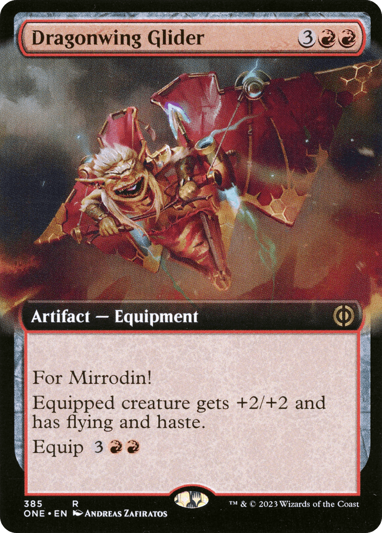 Dragonwing Glider (Extended Art) [Phyrexia: All Will Be One] MTG Single Magic: The Gathering  | Multizone: Comics And Games