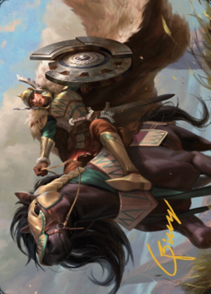 Knight of Dawn's Light Art Card (Gold-Stamped Signature) [Dominaria United Art Series] MTG Single Magic: The Gathering  | Multizone: Comics And Games