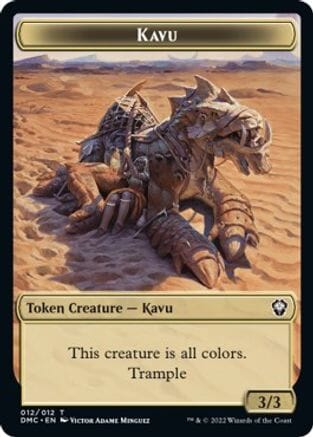 Kavu // Bear Double-sided Token [Dominaria United Commander Tokens] MTG Single Magic: The Gathering  | Multizone: Comics And Games