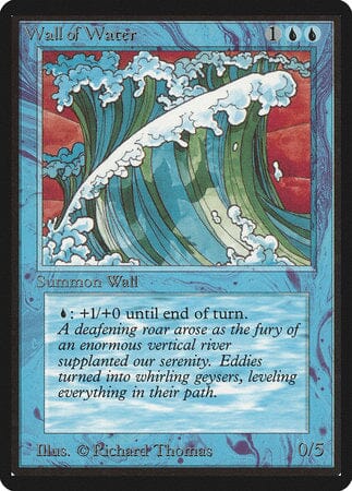 Wall of Water [Limited Edition Beta] MTG Single Magic: The Gathering  | Multizone: Comics And Games