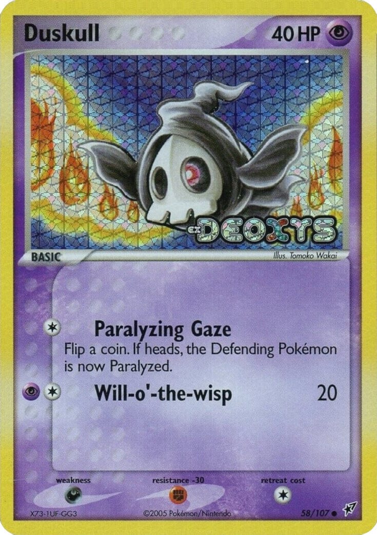 Duskull (58/107) (Stamped) [EX: Deoxys] Pokemon Single Pokémon  | Multizone: Comics And Games