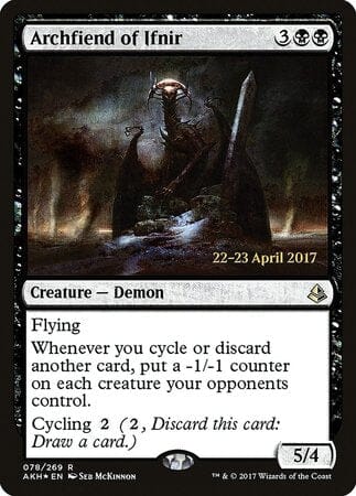 Archfiend of Ifnir [Amonkhet Promos] MTG Single Magic: The Gathering  | Multizone: Comics And Games