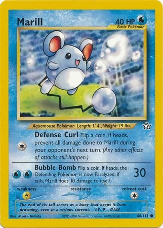 Marill (66/111) [Neo Genesis Unlimited] Pokemon Single Pokémon  | Multizone: Comics And Games