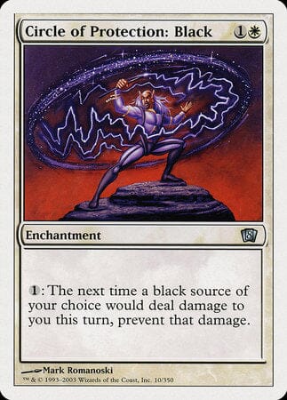 Circle of Protection: Black [Eighth Edition] MTG Single Magic: The Gathering  | Multizone: Comics And Games