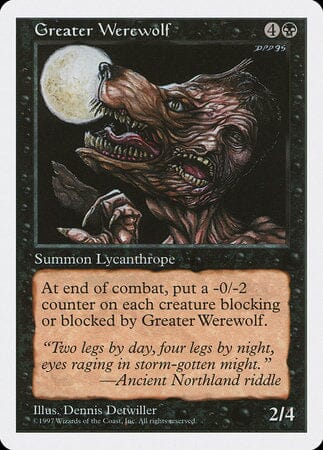 Greater Werewolf [Fifth Edition] MTG Single Magic: The Gathering  | Multizone: Comics And Games