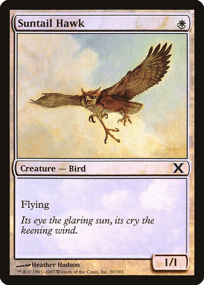 Suntail Hawk (Premium Foil) [Tenth Edition] MTG Single Magic: The Gathering  | Multizone: Comics And Games