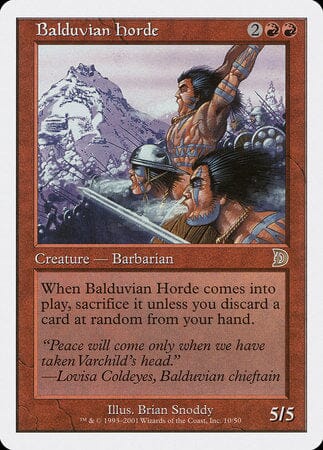 Balduvian Horde [Deckmasters] MTG Single Magic: The Gathering  | Multizone: Comics And Games