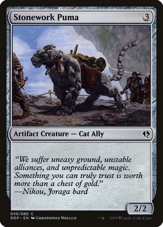 Stonework Puma [Duel Decks: Zendikar vs. Eldrazi] MTG Single Magic: The Gathering  | Multizone: Comics And Games