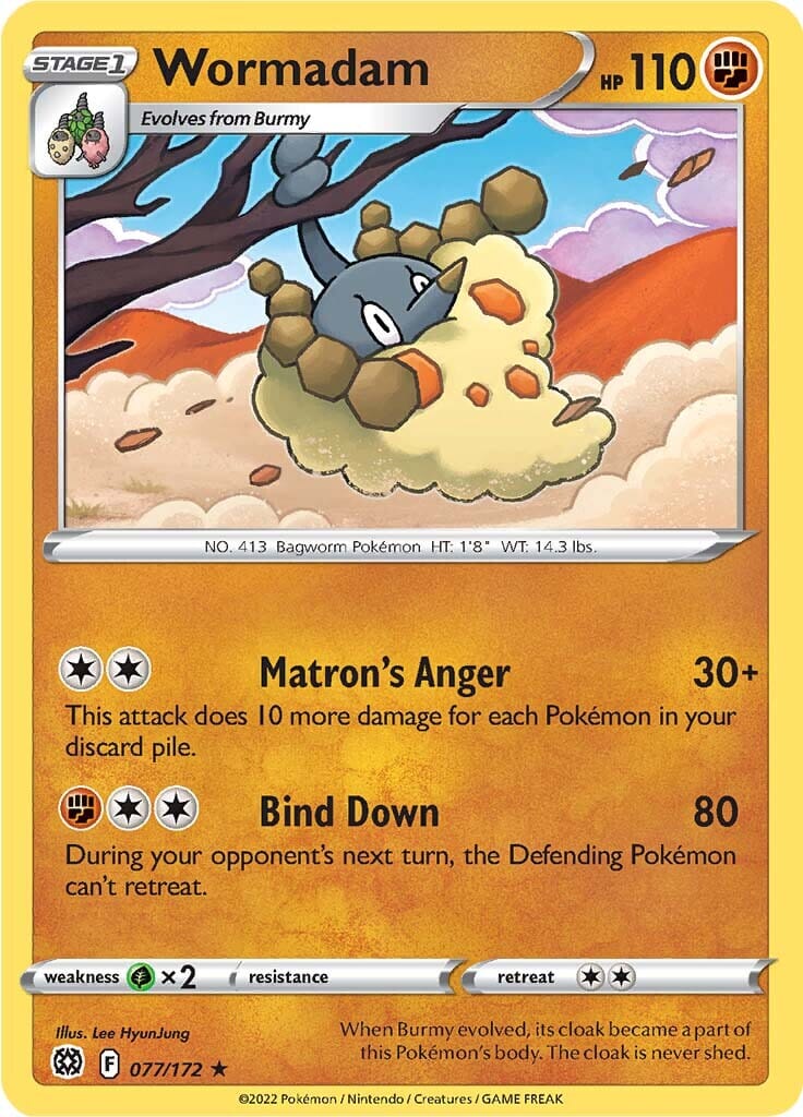 Wormadam (077/172) [Sword & Shield: Brilliant Stars] Pokemon Single Pokémon  | Multizone: Comics And Games