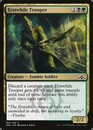 Erstwhile Trooper [Guilds of Ravnica] MTG Single Magic: The Gathering  | Multizone: Comics And Games