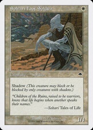 Soltari Foot Soldier [Battle Royale Box Set] MTG Single Magic: The Gathering  | Multizone: Comics And Games