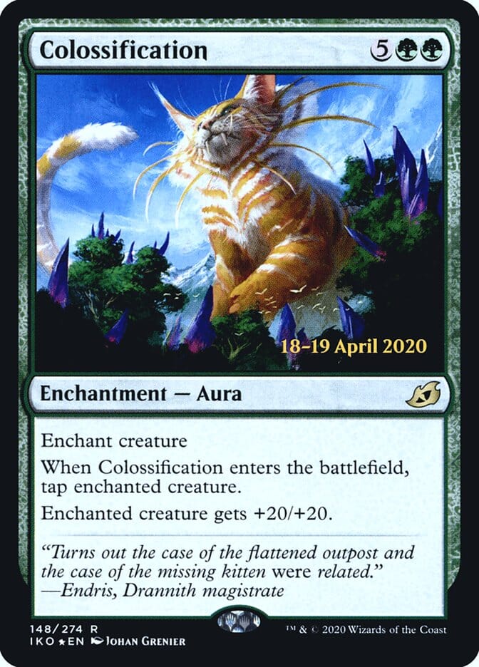 Colossification [Ikoria: Lair of Behemoths Prerelease Promos] MTG Single Magic: The Gathering  | Multizone: Comics And Games