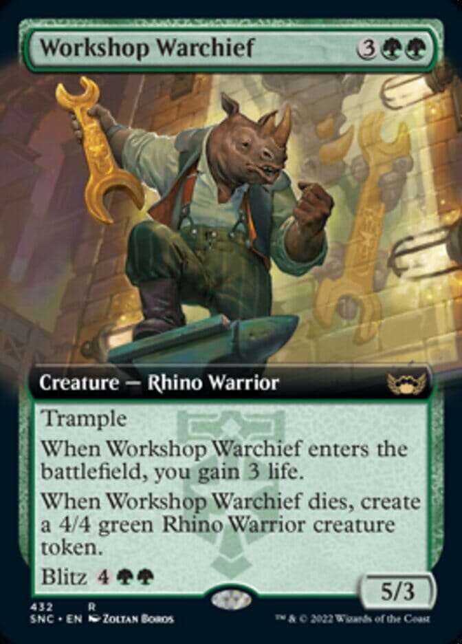 Workshop Warchief (Extended Art) [Streets of New Capenna] MTG Single Magic: The Gathering  | Multizone: Comics And Games